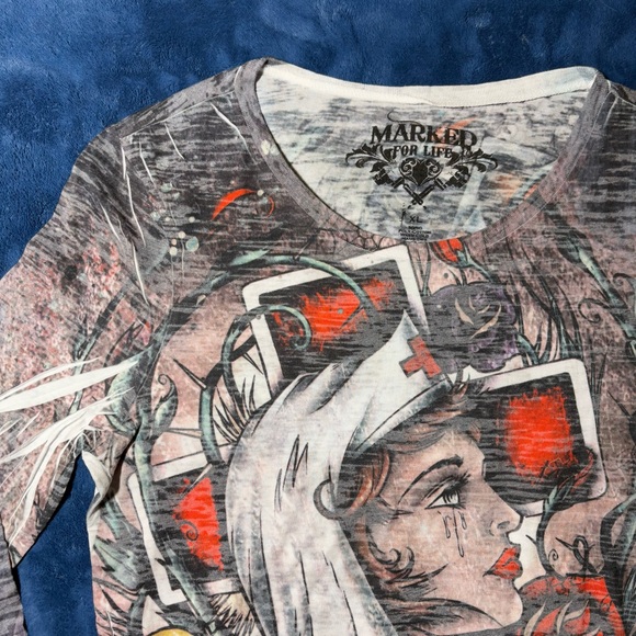 Vintage Y2K Grunge Graphic Long Sleeve - Picture 2 of 7